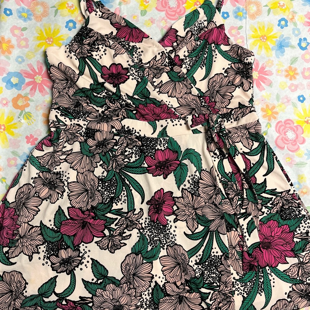 Candie's blush Floral romper